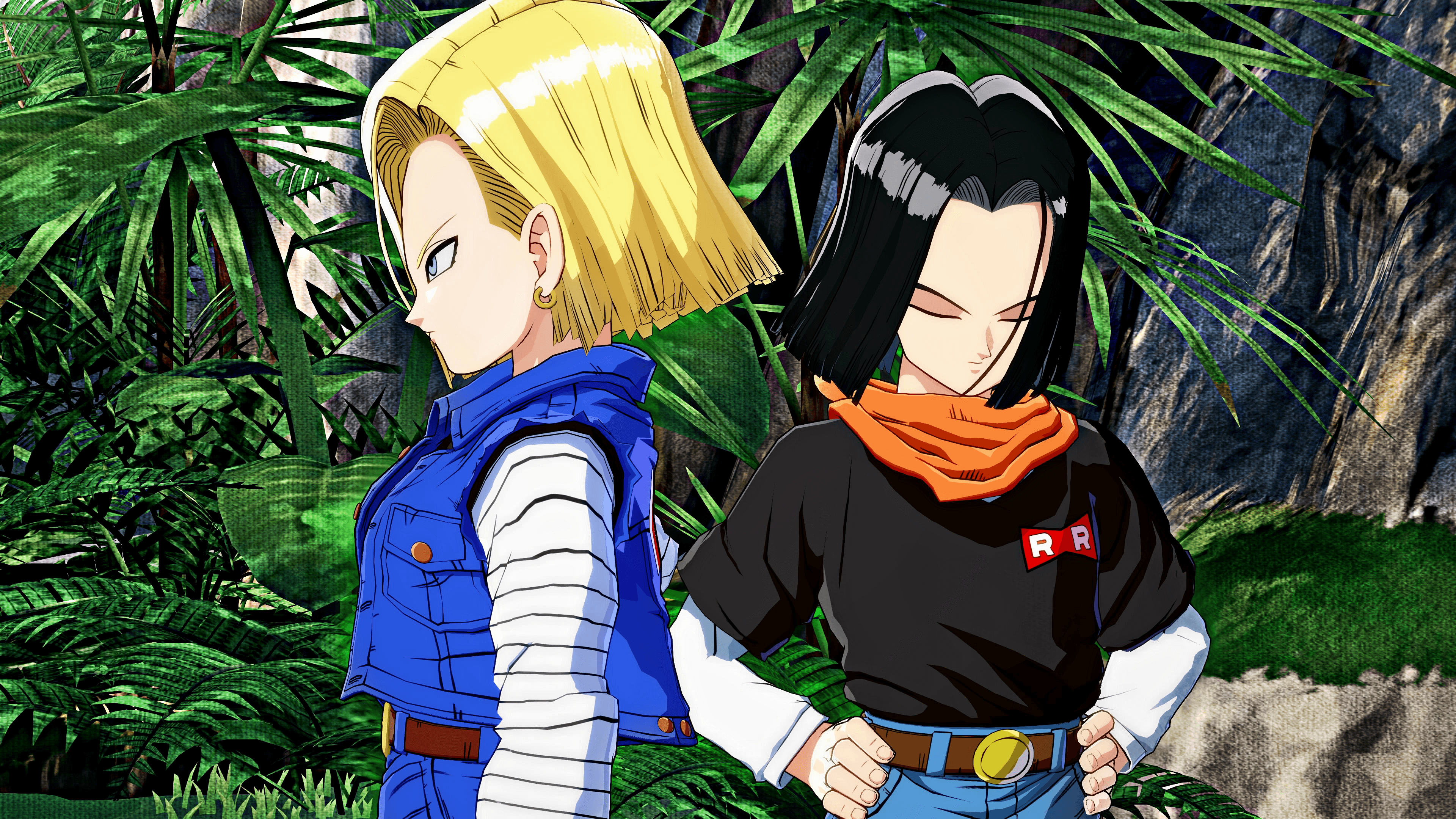 Android 18 and Android 17 4K Wallpaper