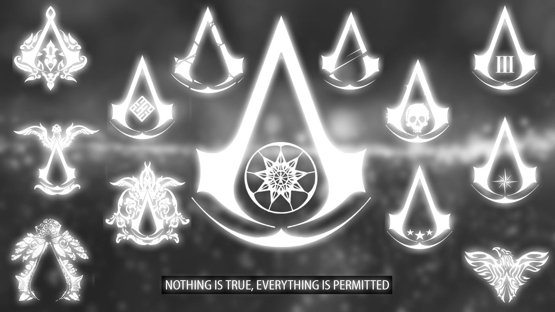 Photo of Assassin's Creed logo with nothing is true, everything is