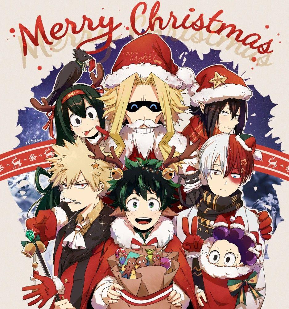 Download My Hero Academia Anime Christmas Wallpaper  Wallpaperscom