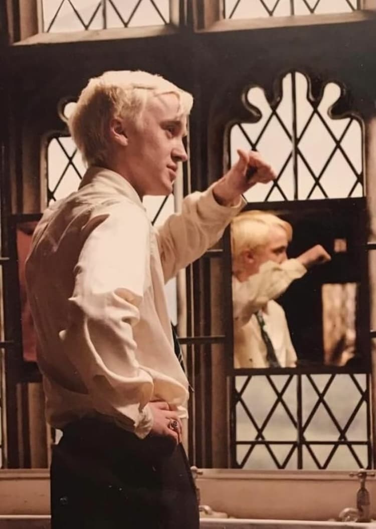 Draco Malfoy, Harry Potter, And Tom Felton Image As