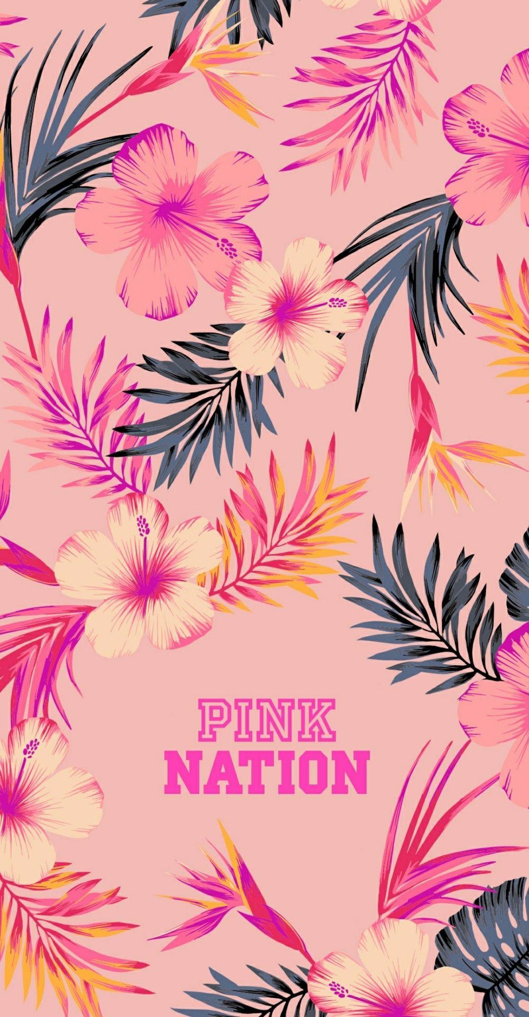 Pink Nation. Pink brand logo Wallpaper. Pink