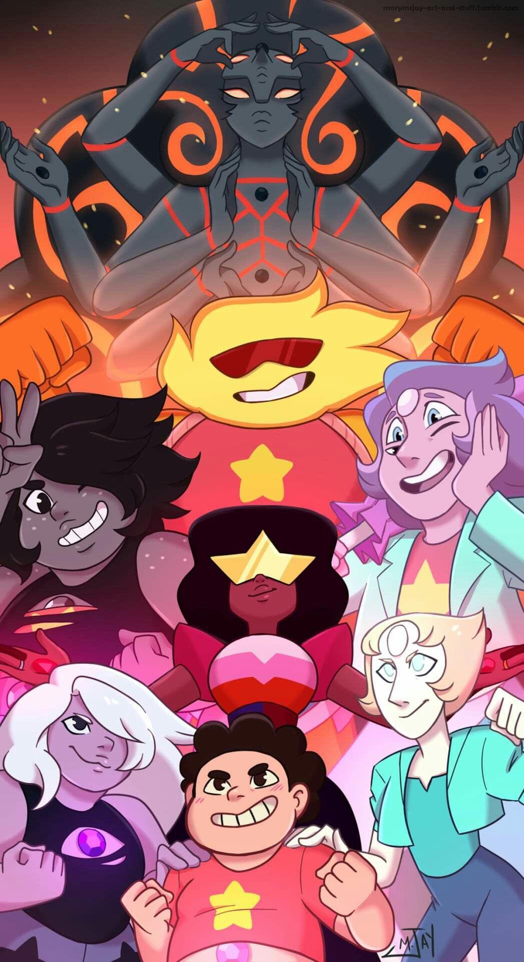The Crystal Gems fusions. Steven universe comic