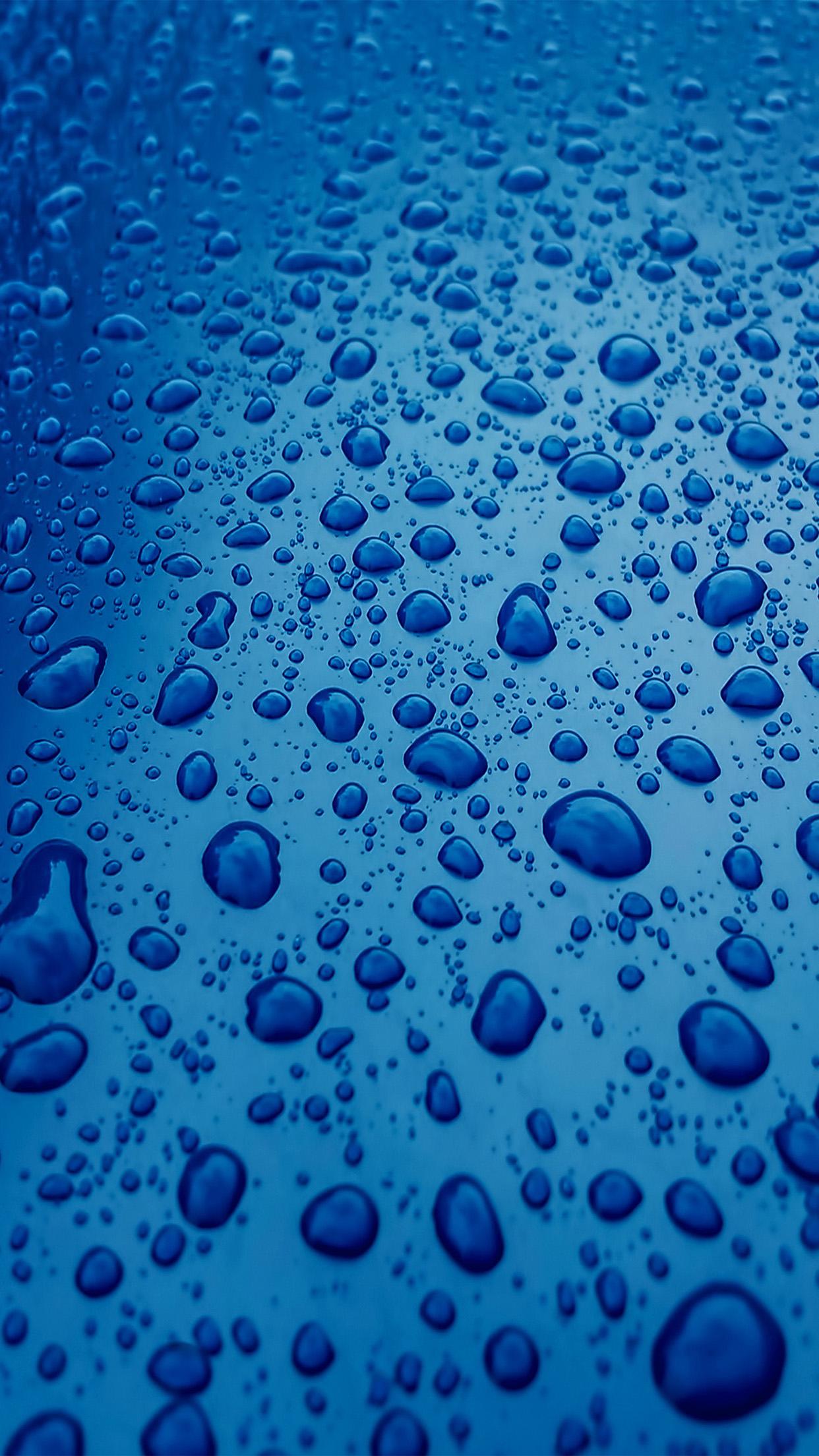 Rain Drop Nature Blue Sad Pattern Android wallpaper HD