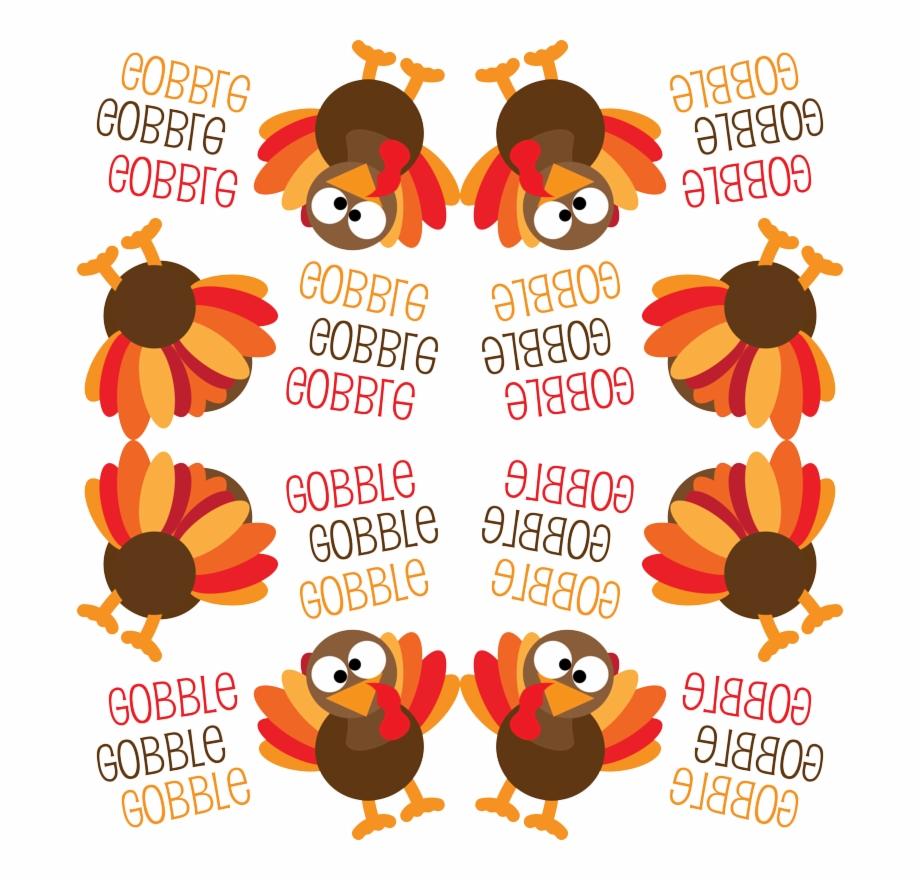 Gobble, Gobble, Gobble Funny Turkey Thanksgiving Wallpaper