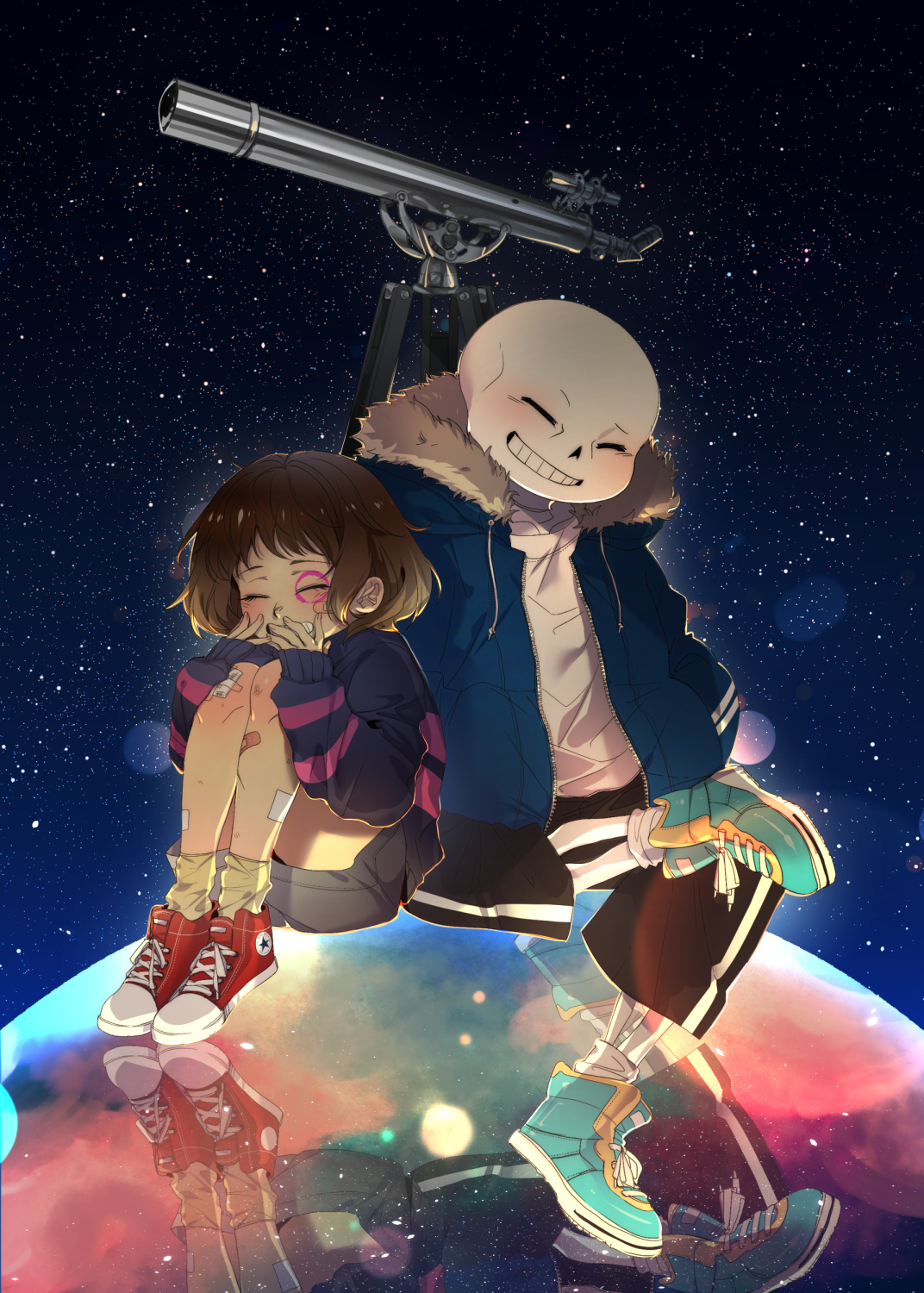 Sans X Frisk Wallpapers Wallpaper Cave