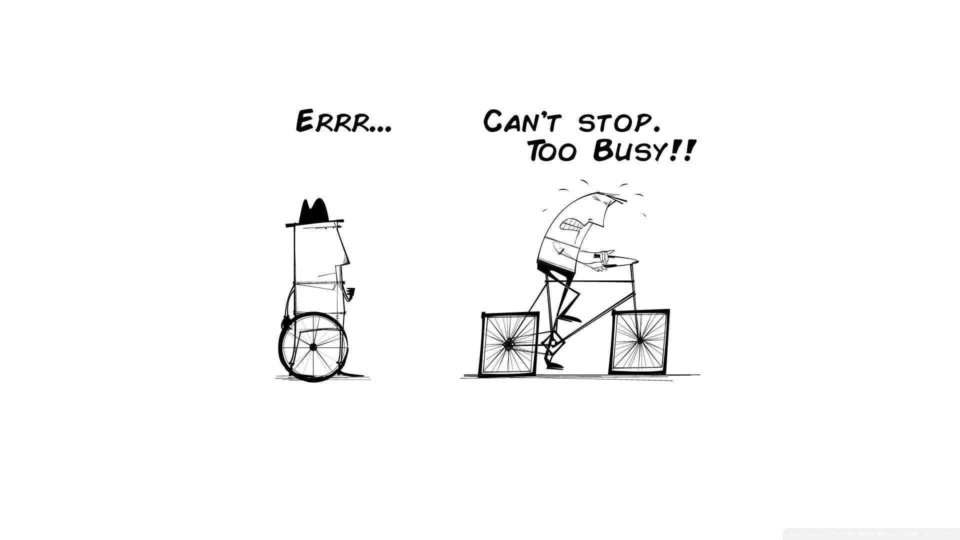 Simple Black and White Cartoon Wallpaper at