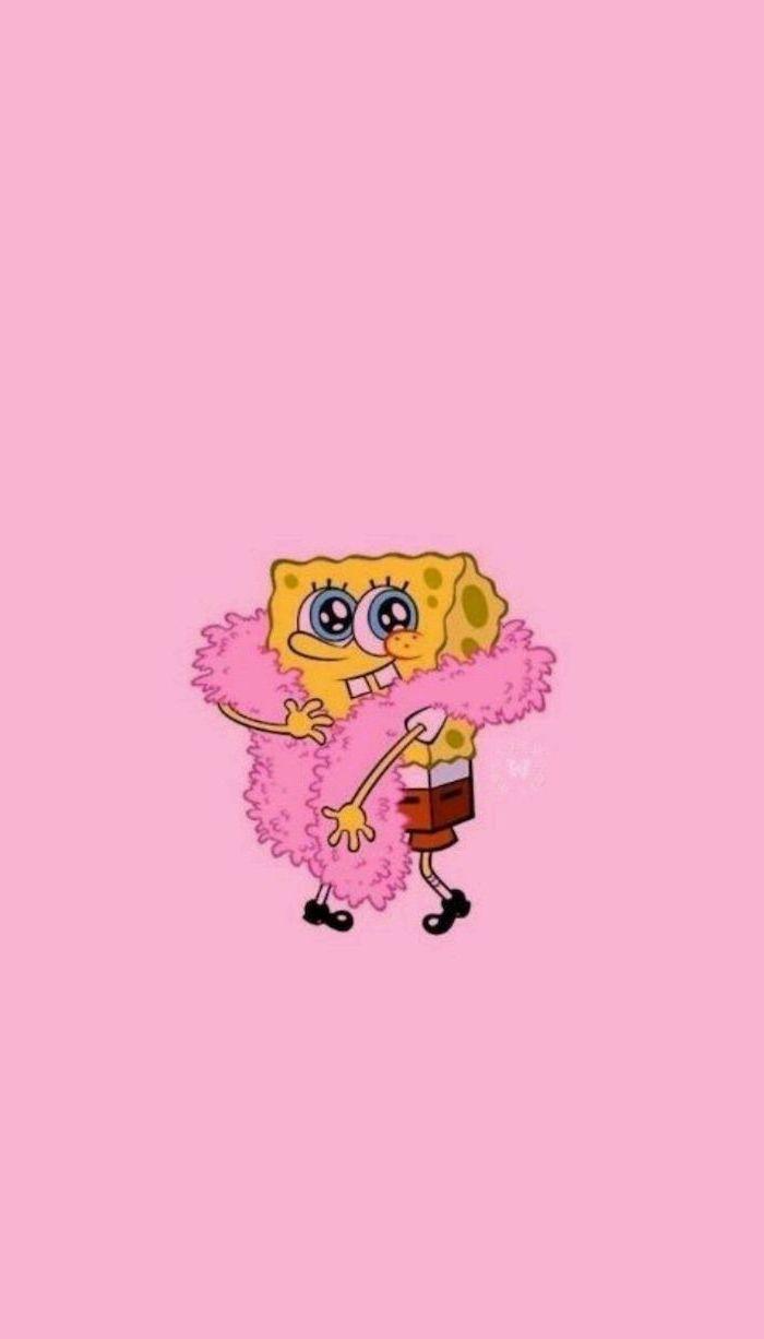 spongebob #spongebobsquarepants #wallpaper #pink #cute #sponge
