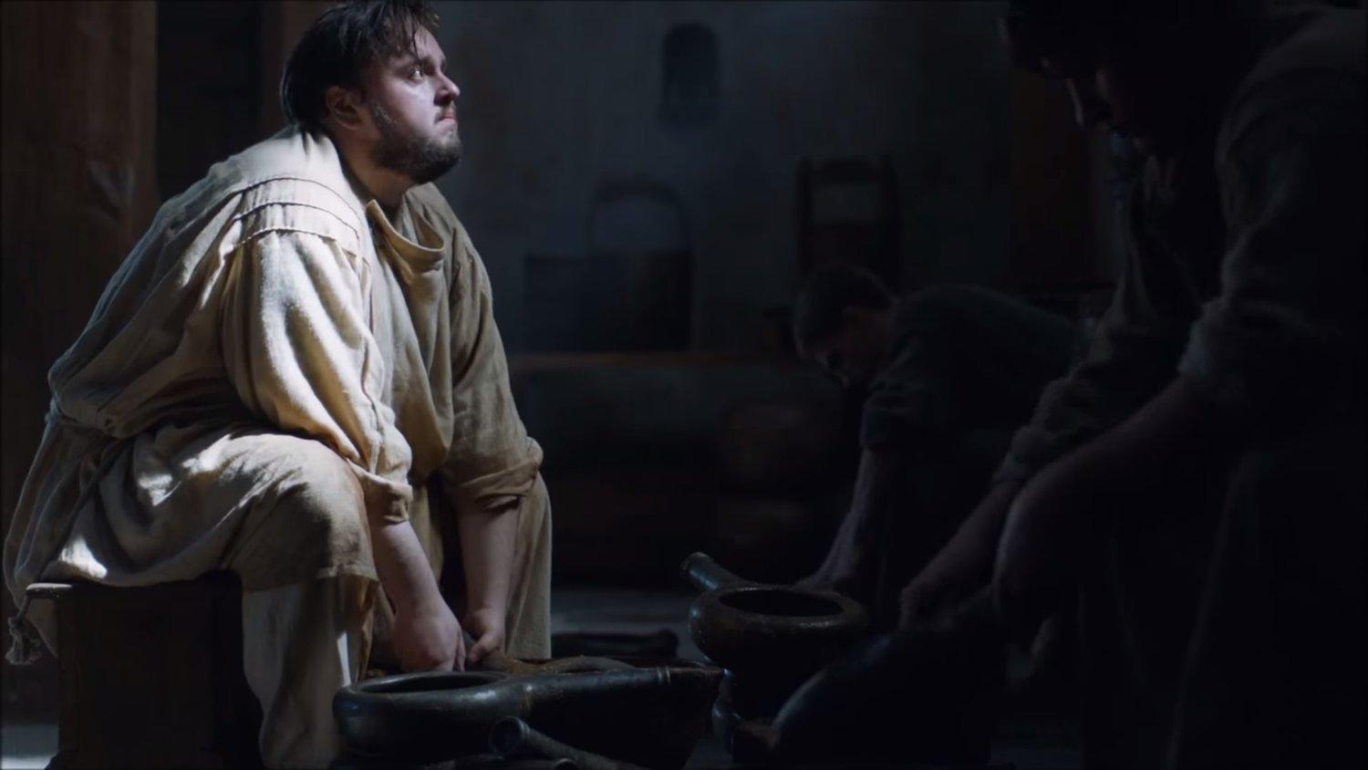 Watch Samwell Tarly Clean Poop To Push It To The Limit