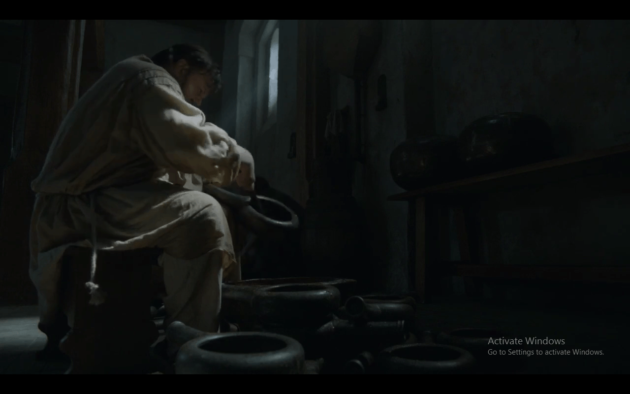 Which menial tasks is Samwell Tarly executing in the Citadel