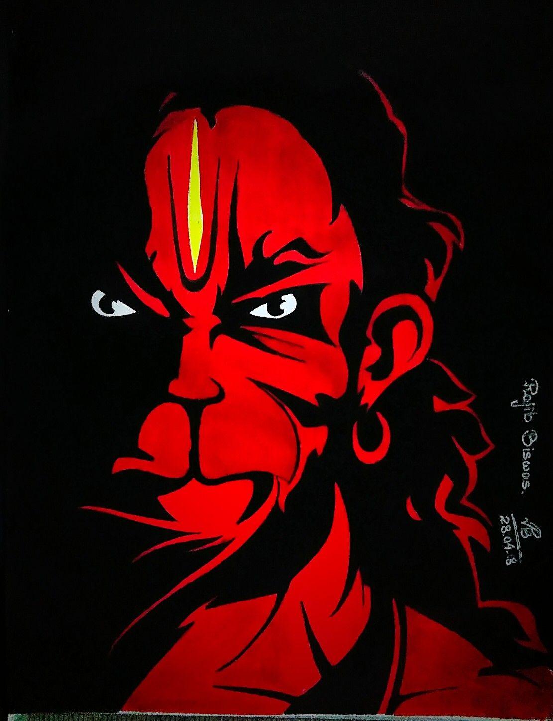 Rajib Biswas Art. Lord hanuman wallpaper, Hanuman wallpaper