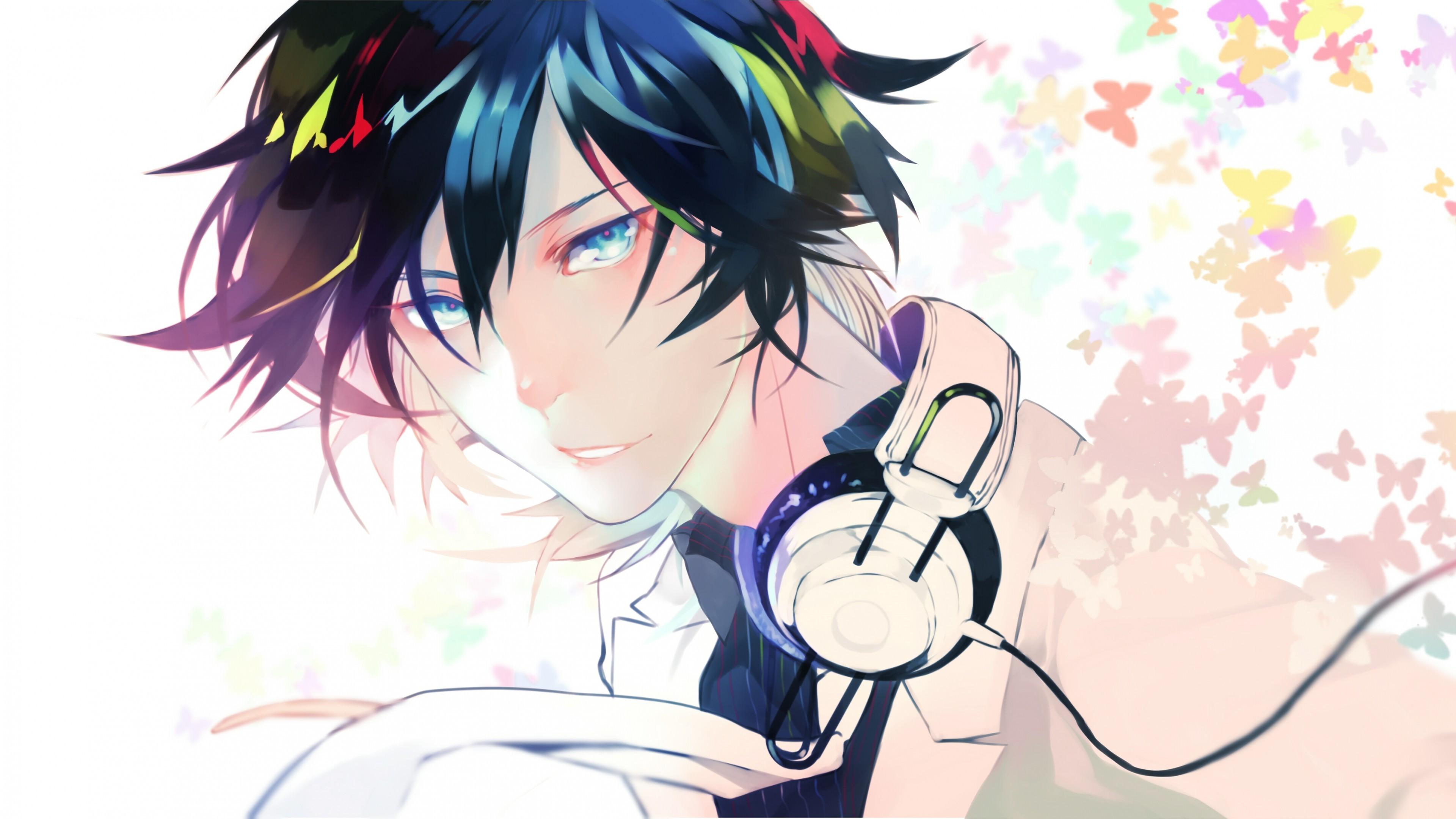 Featured image of post Cool Anime Boy With Headphones Drawing - Anime boy, hoodie, blue eyes, headphones, painting.