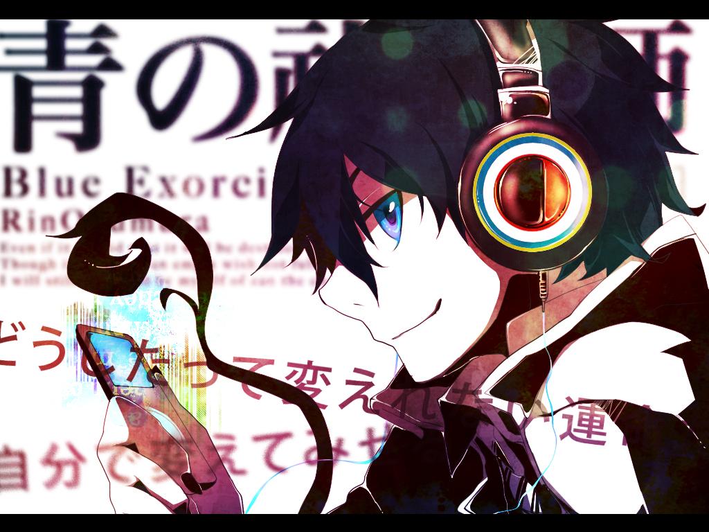 Music Wallpaper 1024x768 Headphones IPod Anime Boy