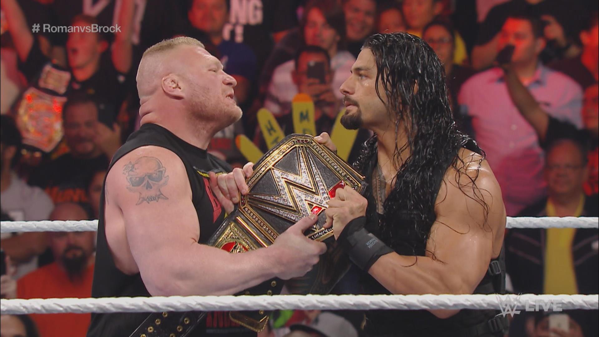 WWE Superstar Brock Lesnar vs Roman Reigns