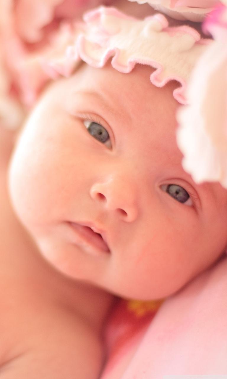 Cute Newborn Baby Girl ❤ 4K HD Desktop Wallpaper