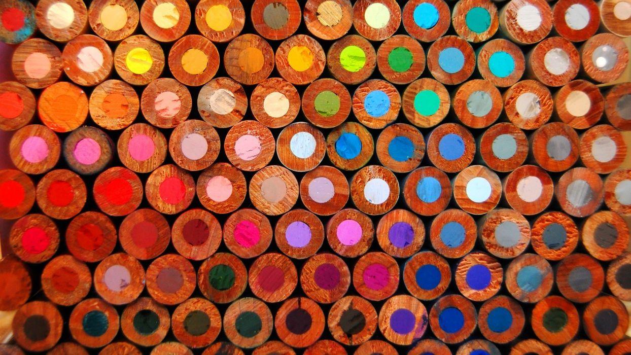 Pencils Wood color pattern bokeh wallpaperx1080