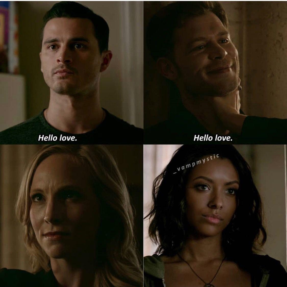 Enzo and Bonnie. Vampire diaries funny, Enzo