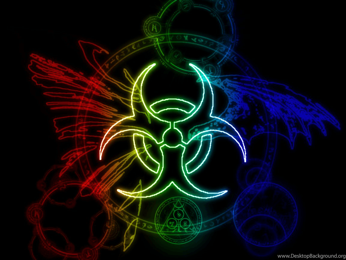 Biohazard Symbol Wallpaper Desktop Background