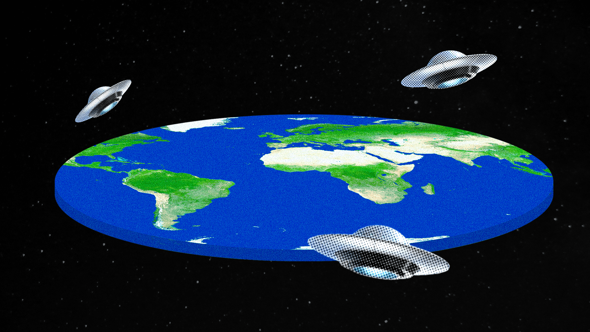 Flat Earth Wallpaper 4K