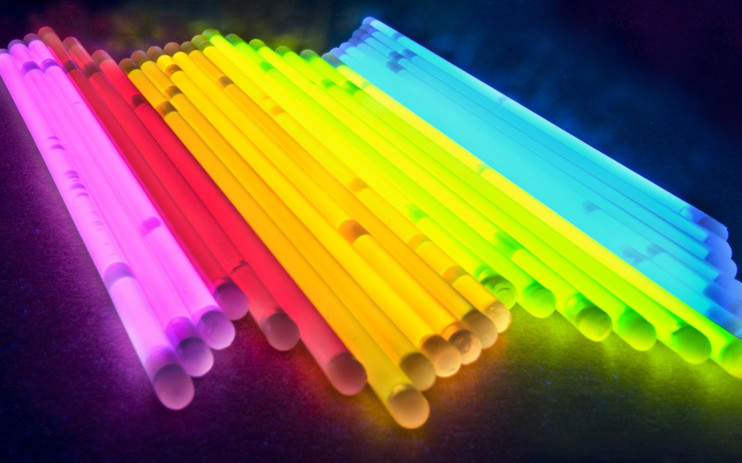 multicolor, glowing, straws, sticks :: Wallpapers