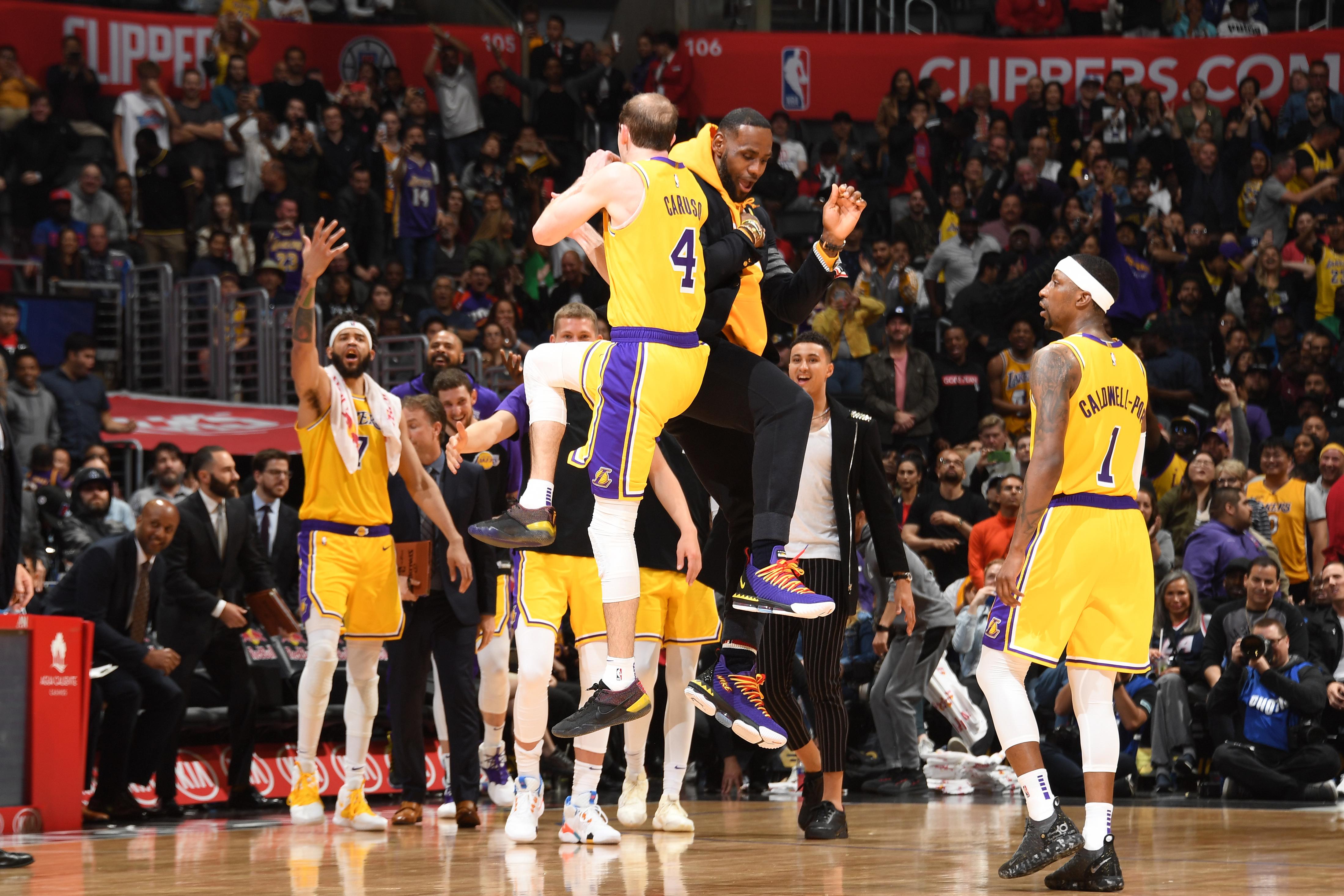Alex Caruso sparked some joy for LeBron James and Lakers