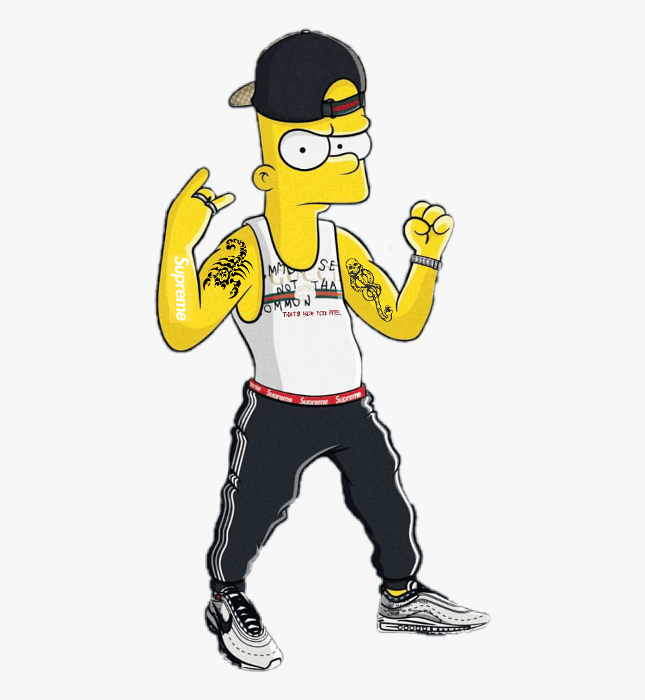 Bart Simpson Supreme Drawing.