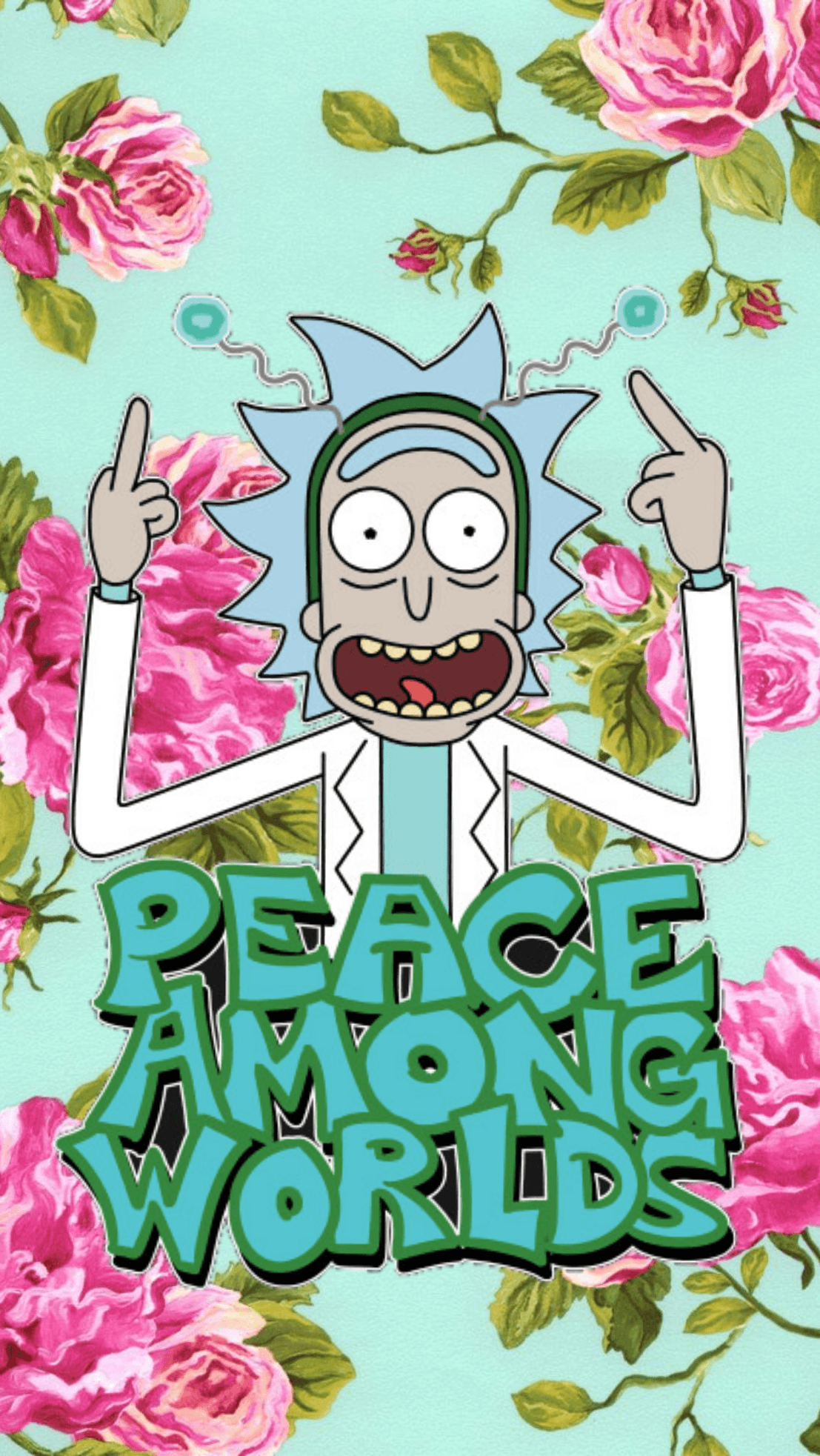 Rick and Pink Clouds Art Wallpapers - Rick and Morty Wallpapers