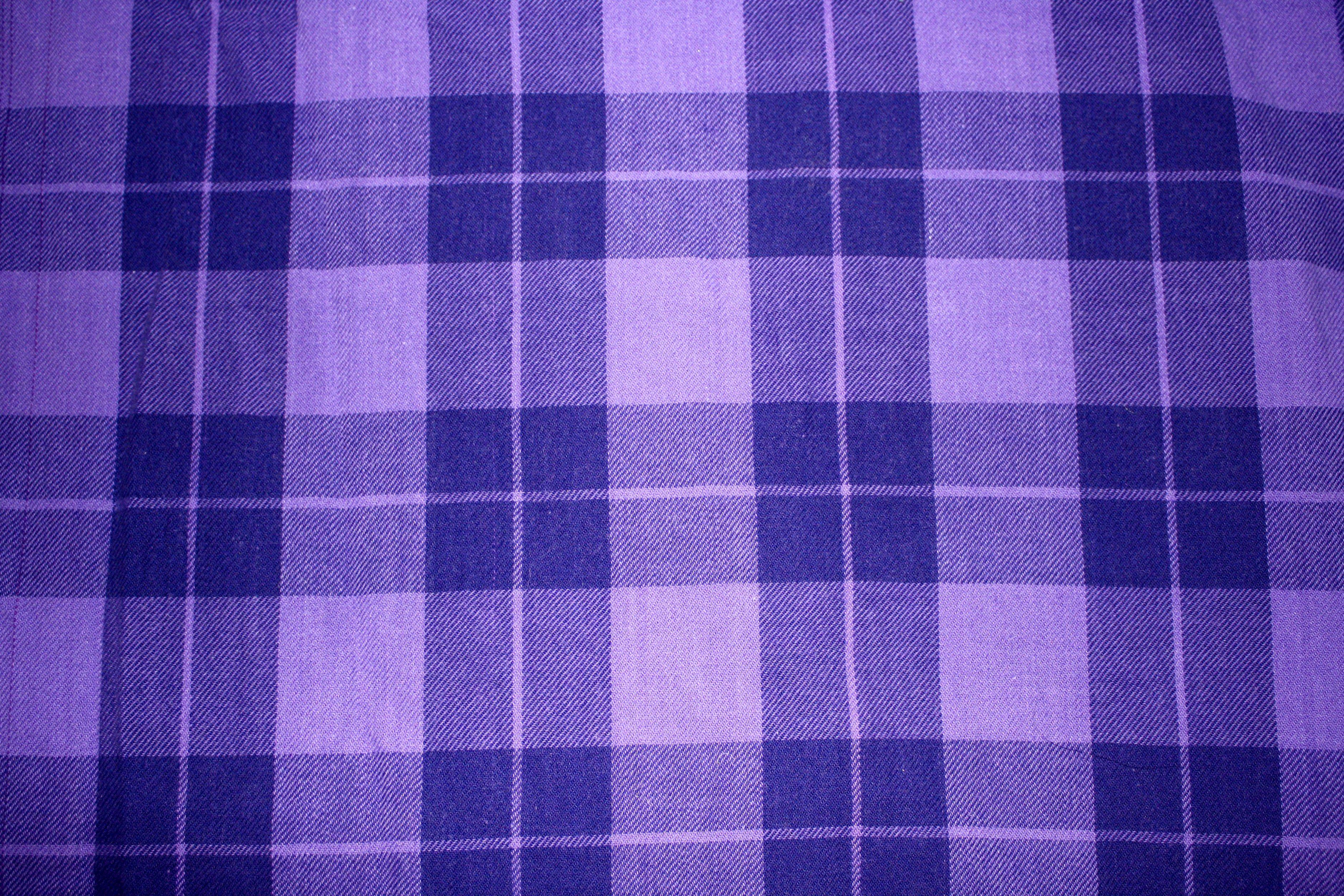 Purple Plaid Fabric Texture Picture. Free Photograph