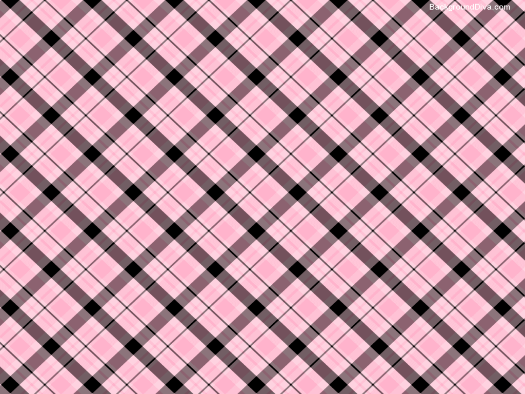 Pink and Black Plaid Wallpaper