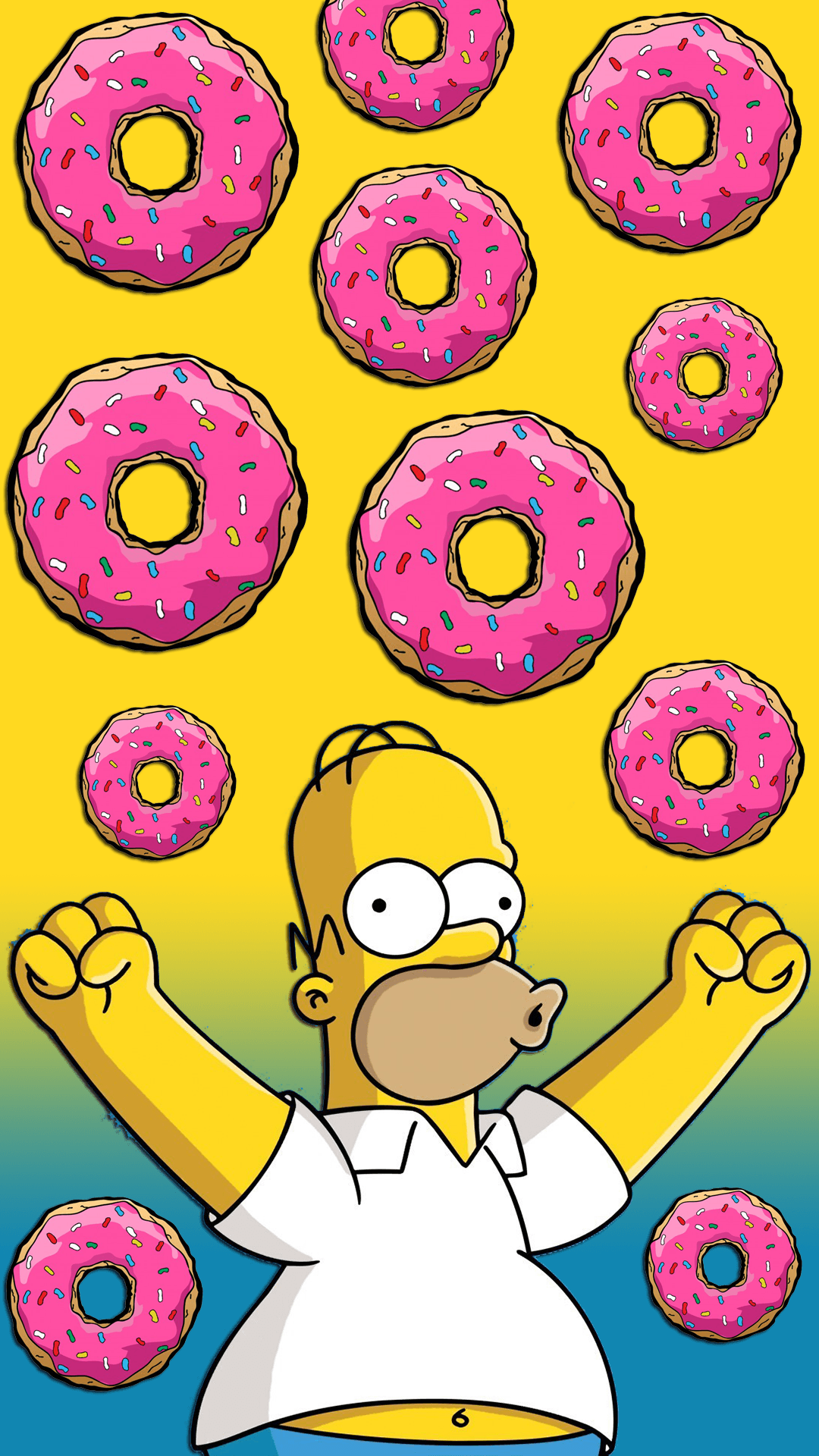 Cartoon Donut Wallpaper