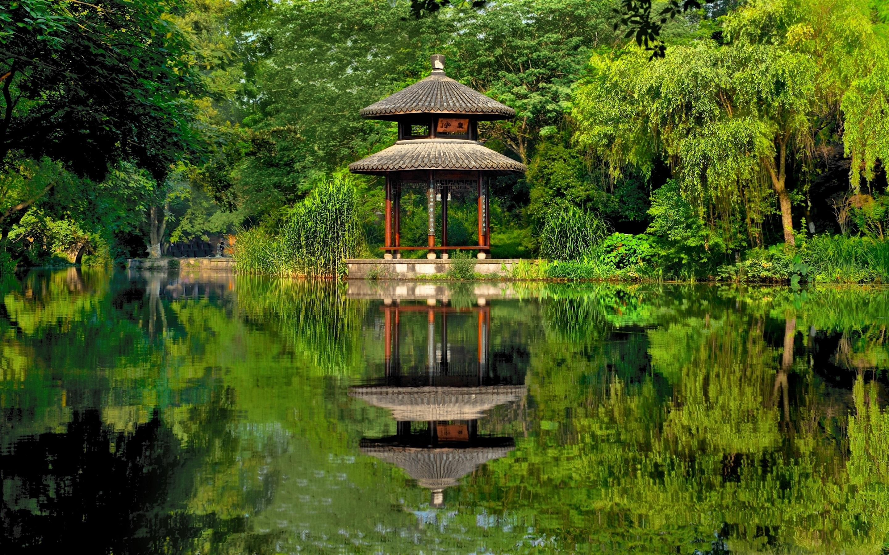 Gazebo Pond Wallpapers - Wallpaper Cave