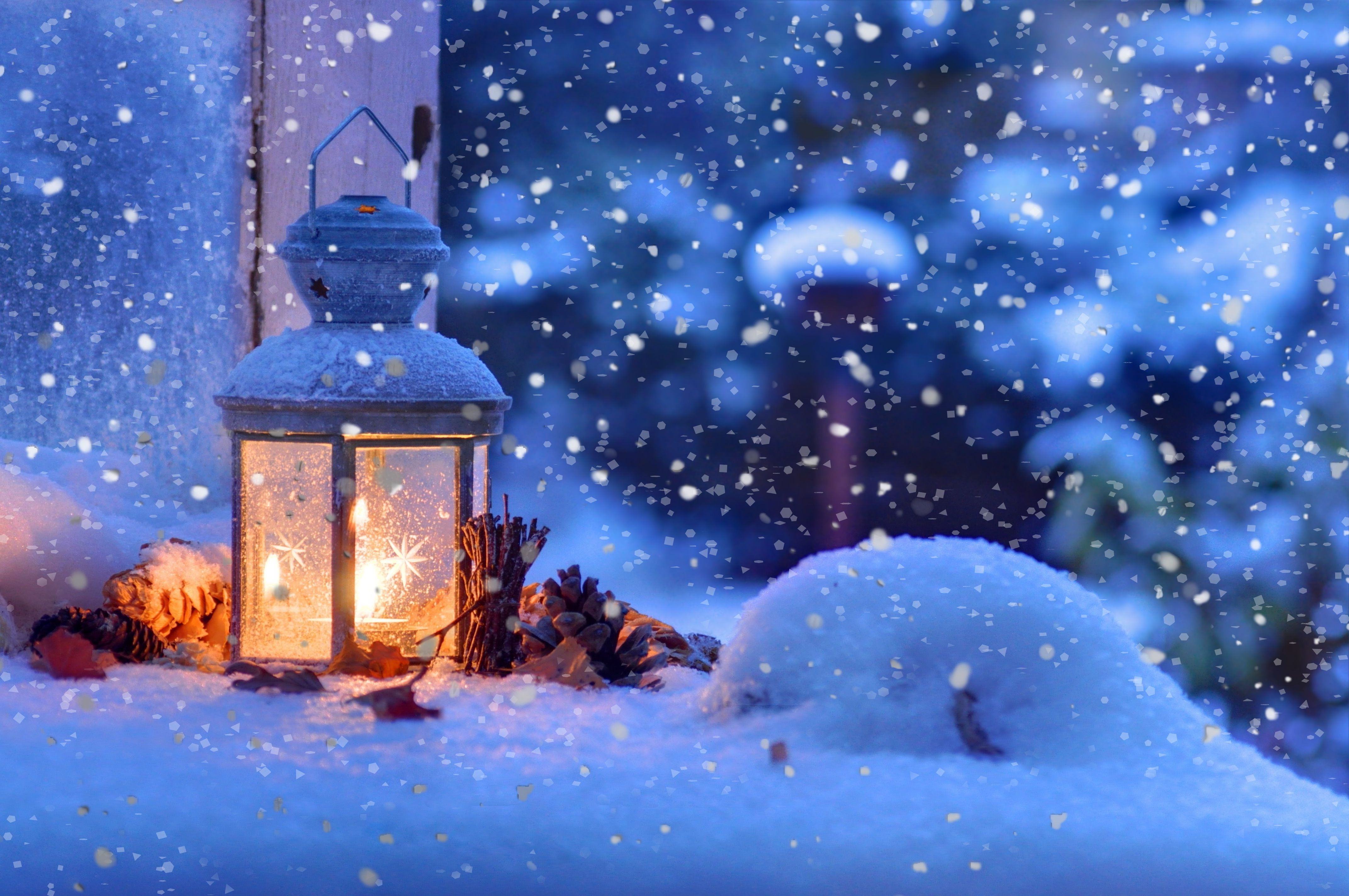 Christmas Snowfall Wallpapers - Wallpaper Cave