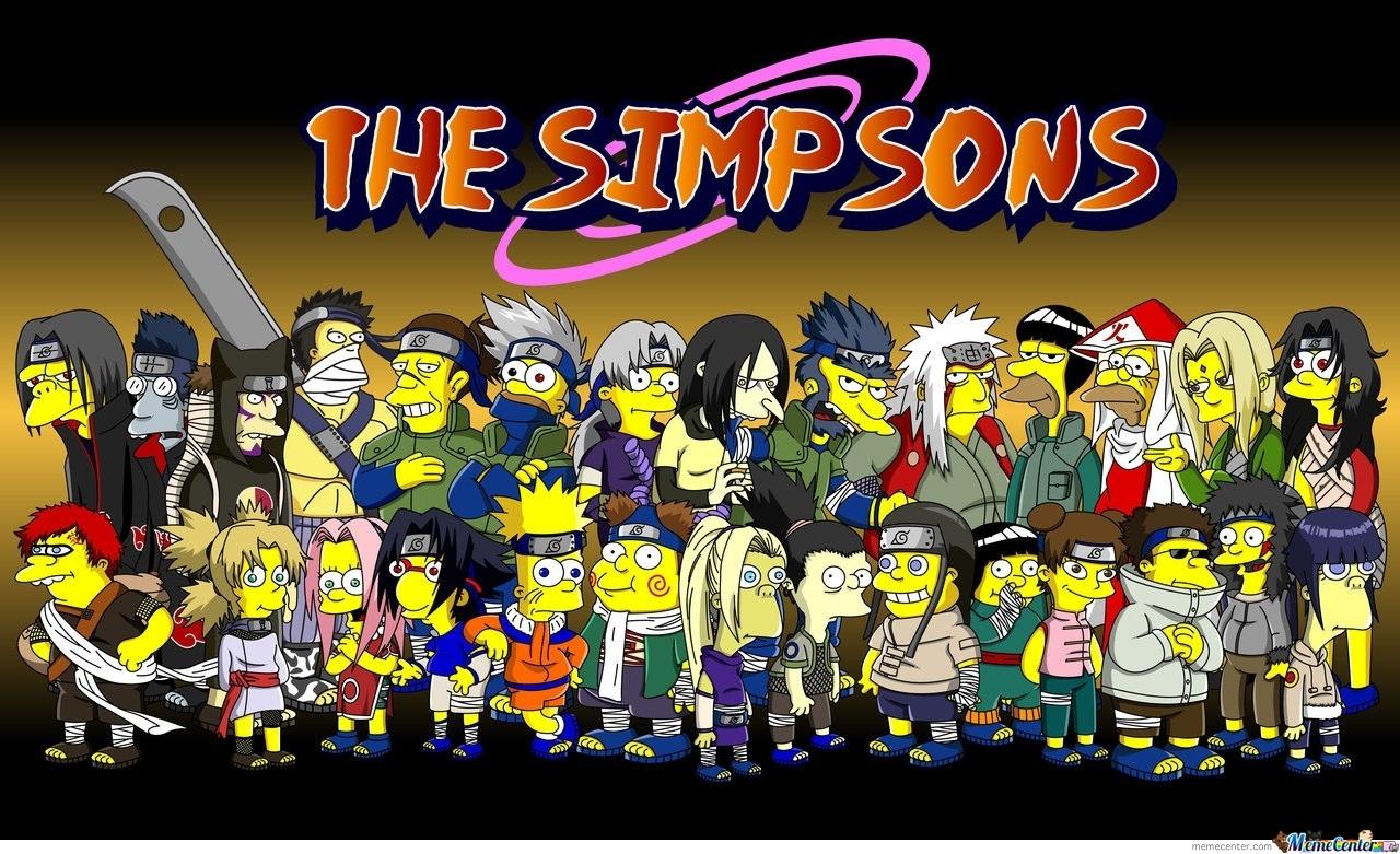 Naruto As The Simpsons