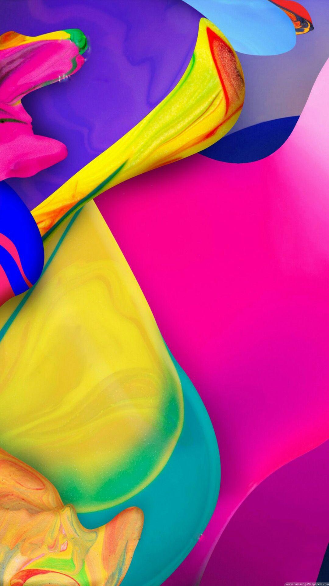 Color Paint Lock Screen 1080x1920 Samsung Galaxy S4 Wallpaper