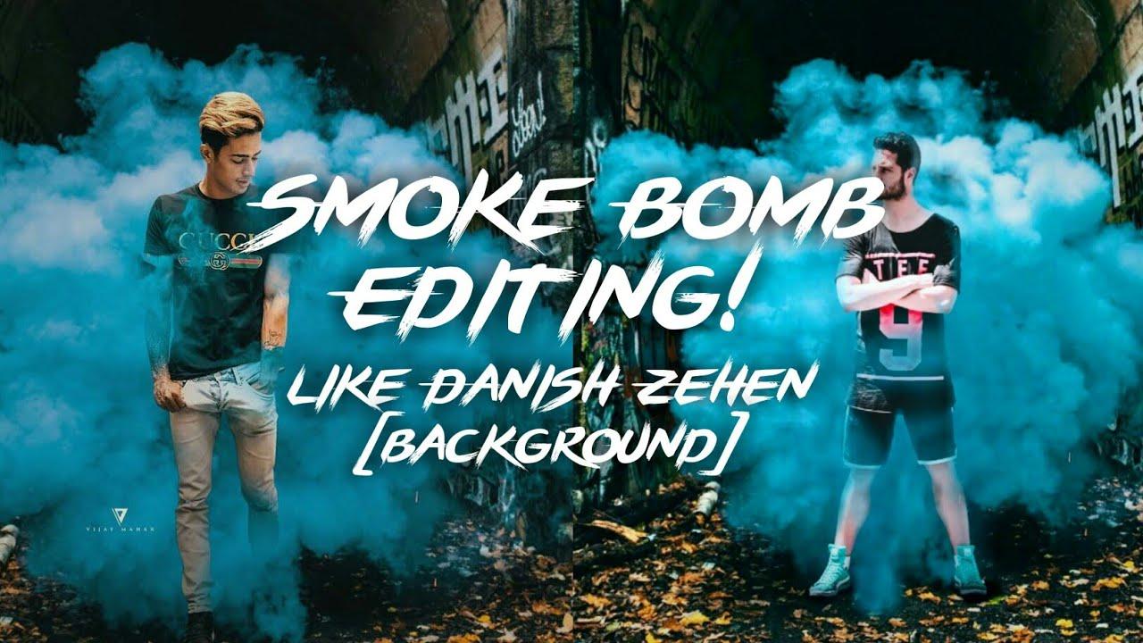 Tutorial Smoke Bomb Danish Zehen Concept Editing. Picsart Editing