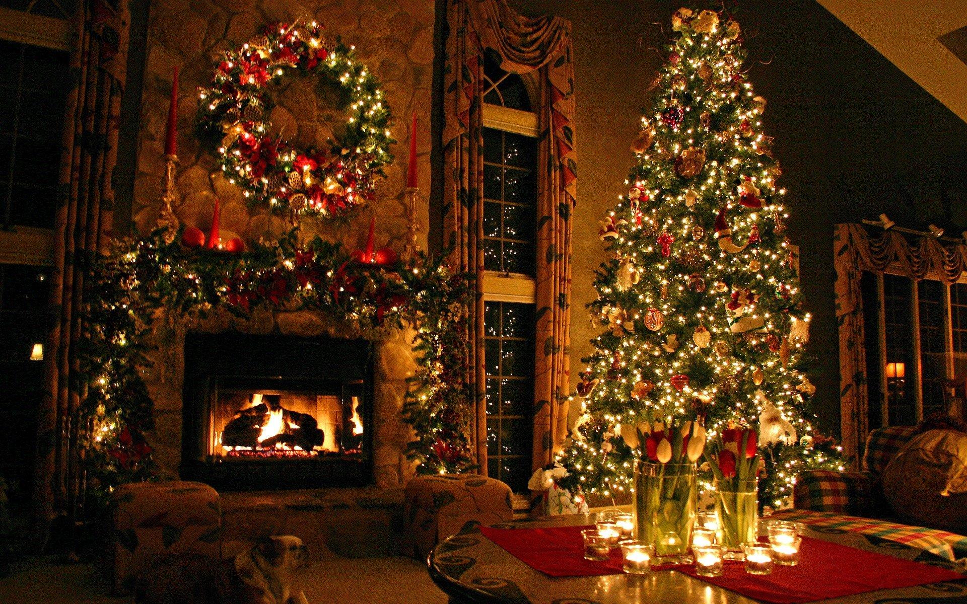 holiday, Christmas, Fireplace, Christmas Tree, Christmas