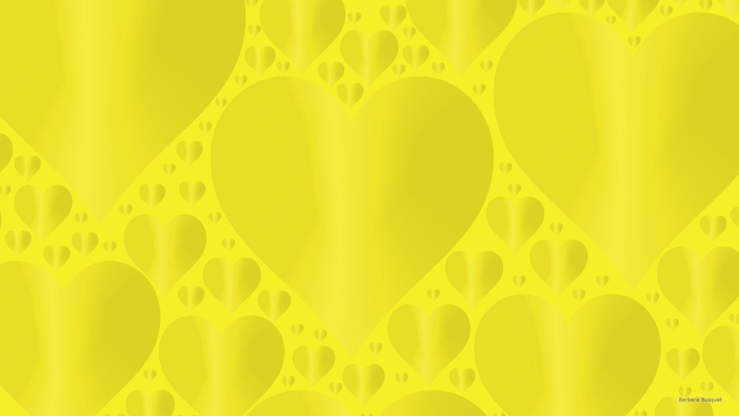 yellow heart background