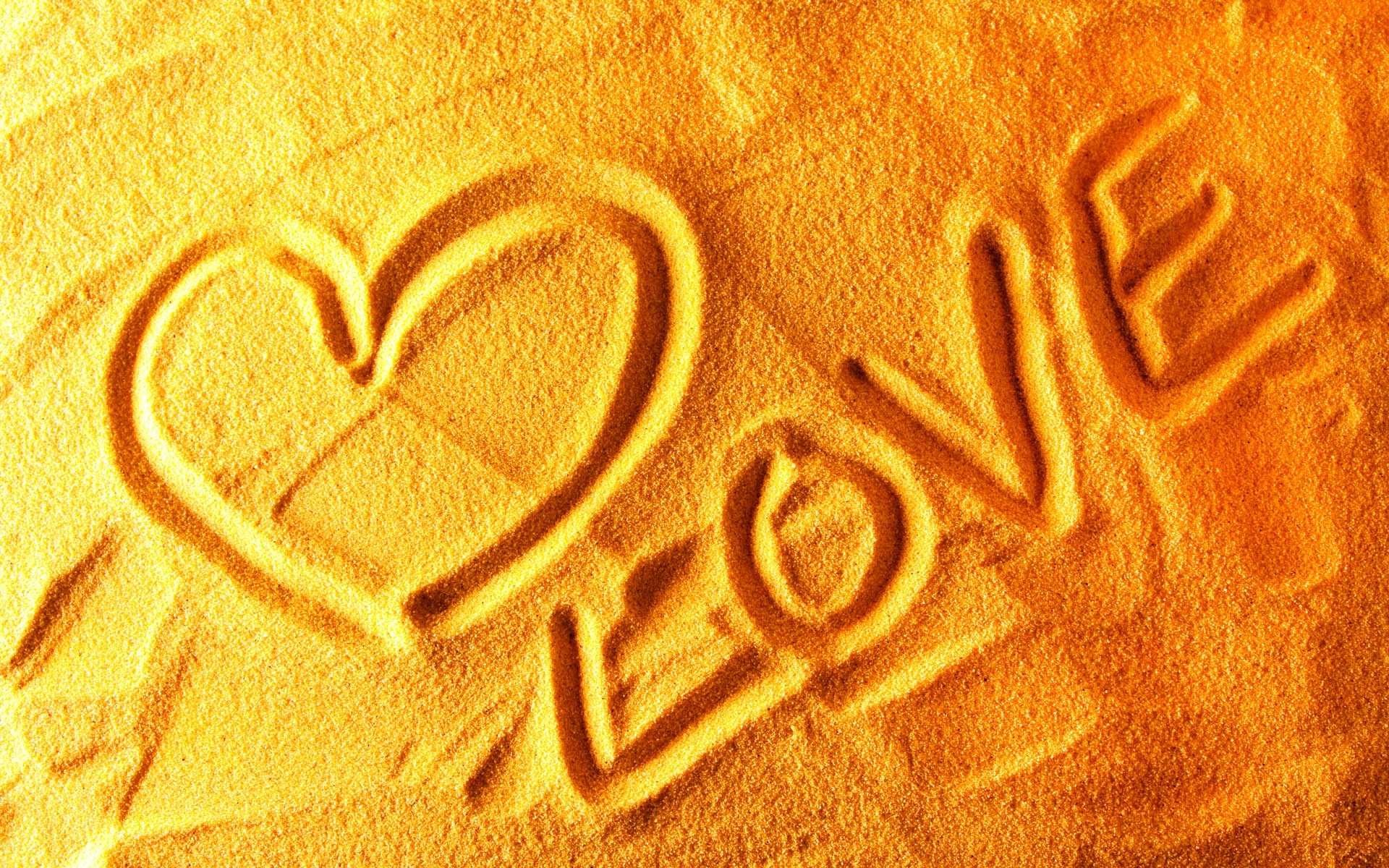 wallpaper love orange