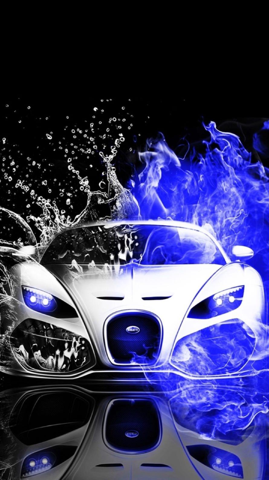 Free download Cool Cars blue water black and white
