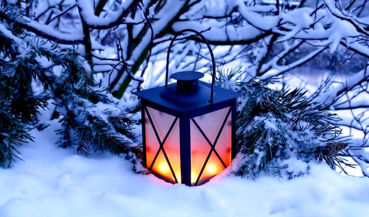 Lantern Candle Winter HD Wallpaper