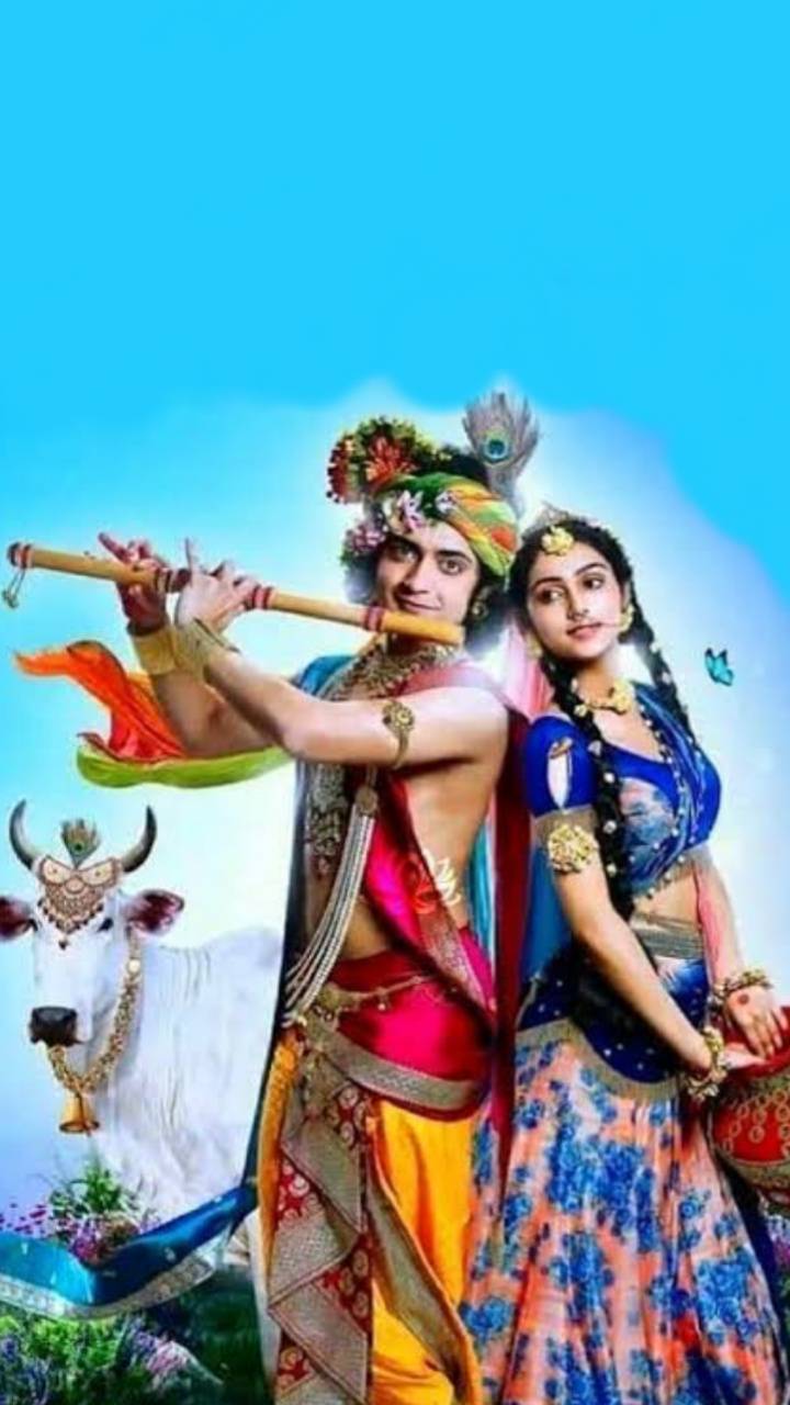 Radha Krishna Star Bharat Wallpapers Wallpaper Cave I see this serial bcoz of sumedh's acting no one can be better than him for the part of krishna balram and ayan is also wonderful. radha krishna star bharat wallpapers