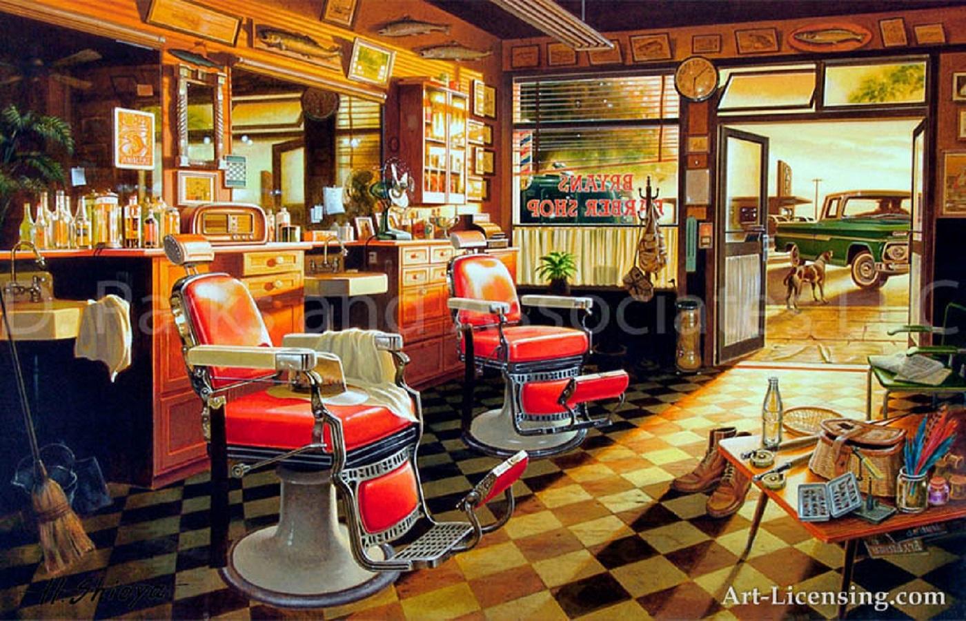 Barber Shop Background. Barber