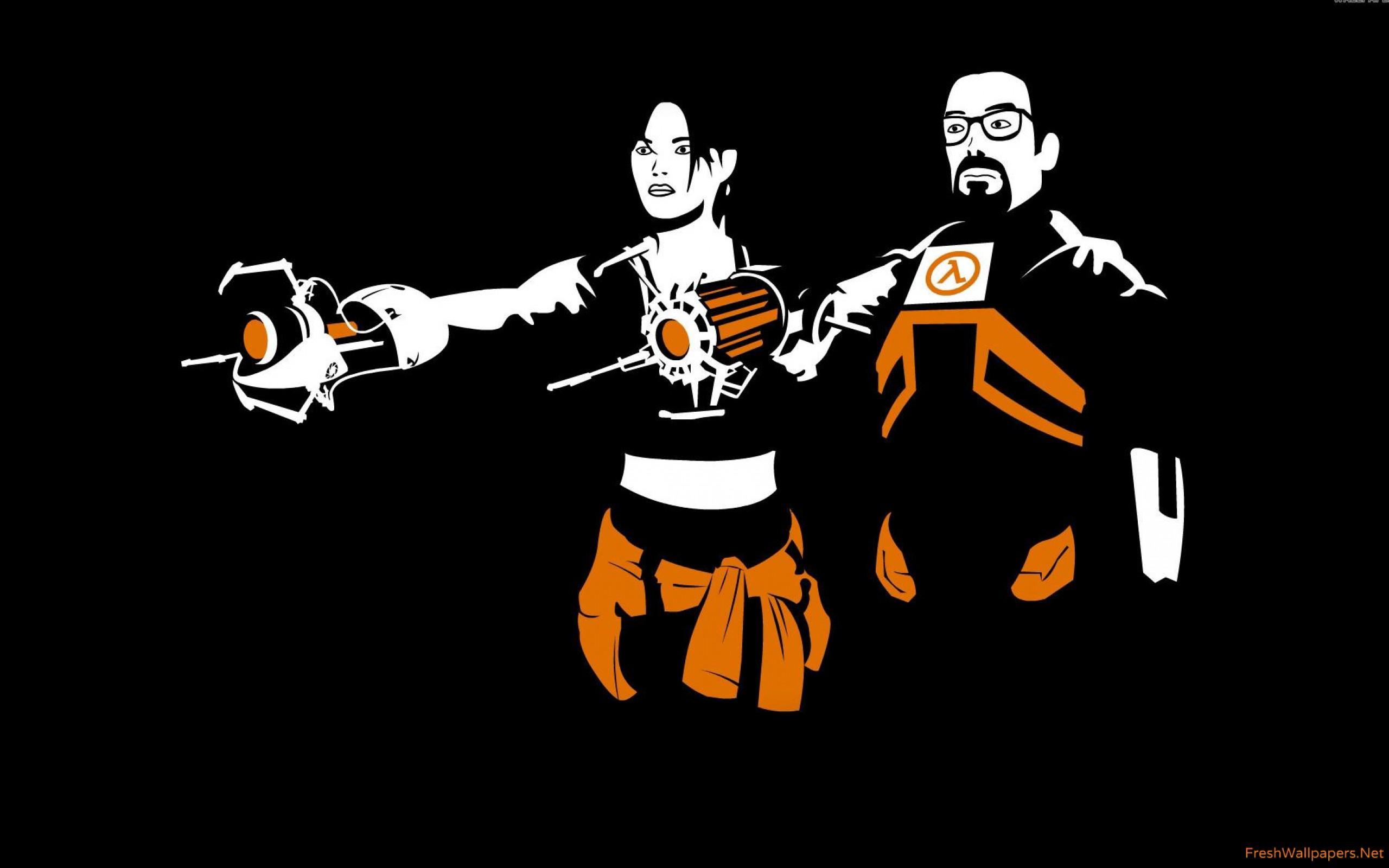 Alyx Vance And Gordon Freeman Life 2 Wallpaper