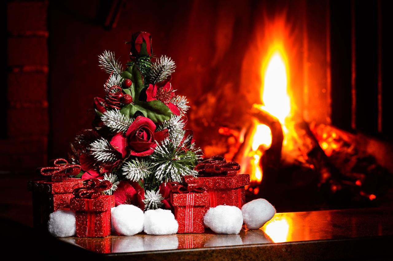 Photos 2016 New year Nature New Year tree Gifts Fireplace