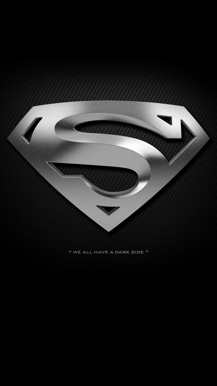 Black Superman Logo Wallpapers iPhone
