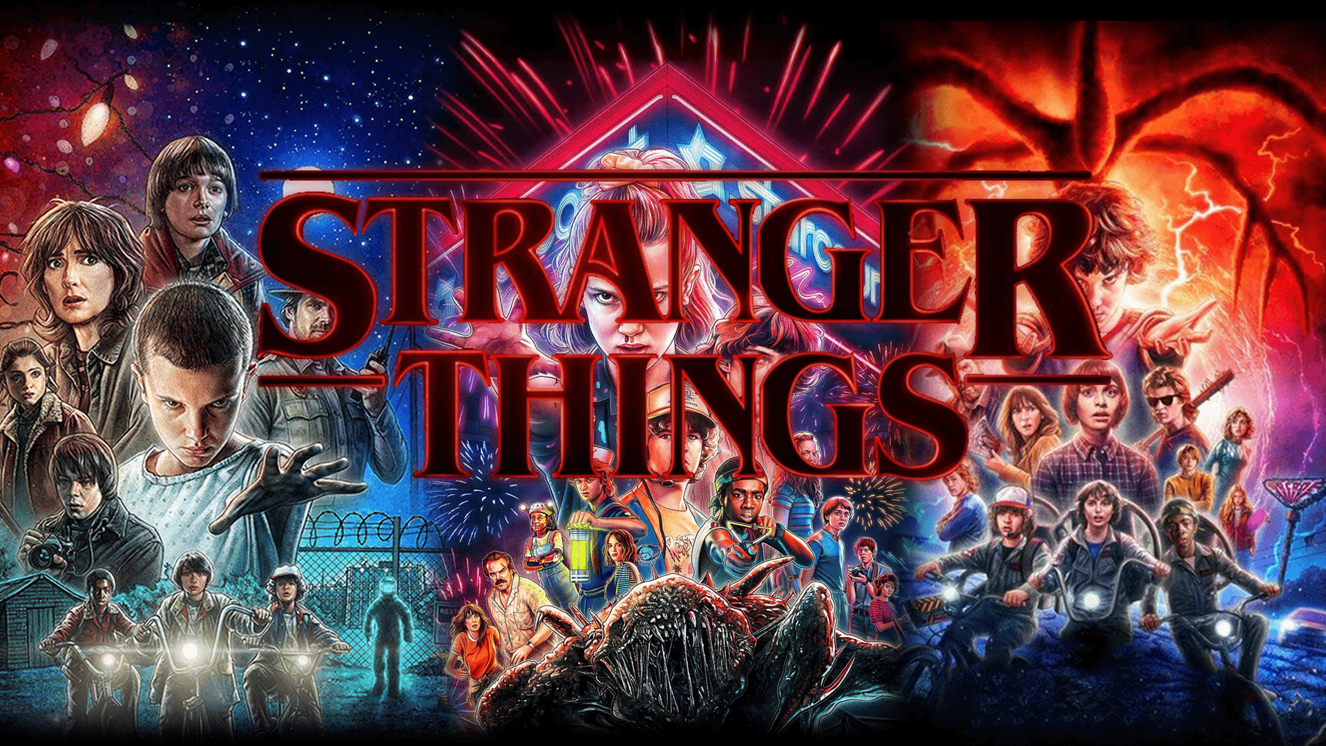 Stranger things S1 S2 S3. 1920x1080