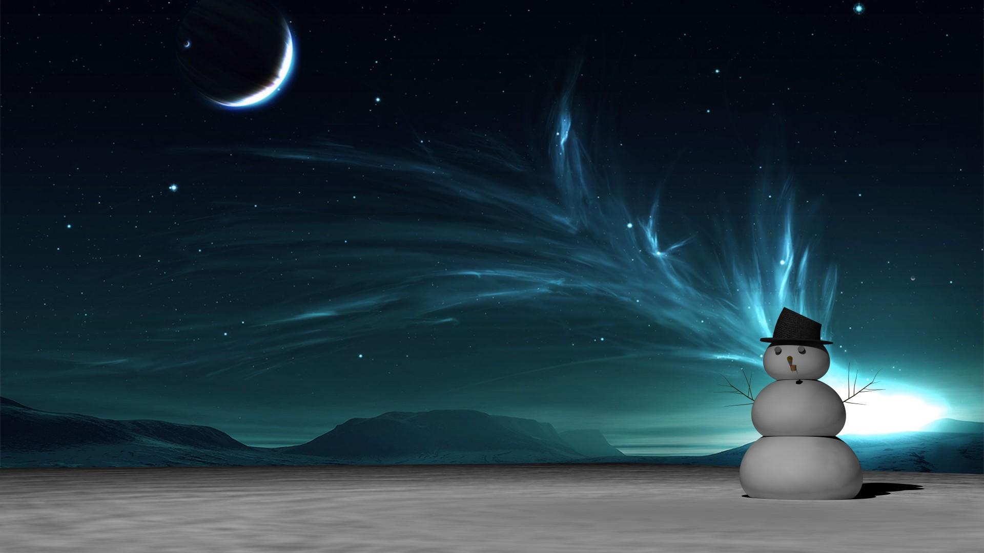 Snowman Computer Wallpaper