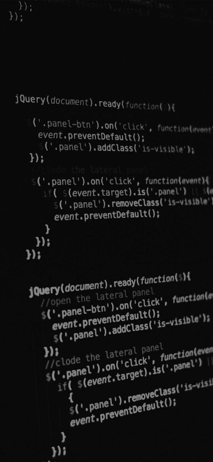 iPhone X wallpaper, coding dark computer bokeh