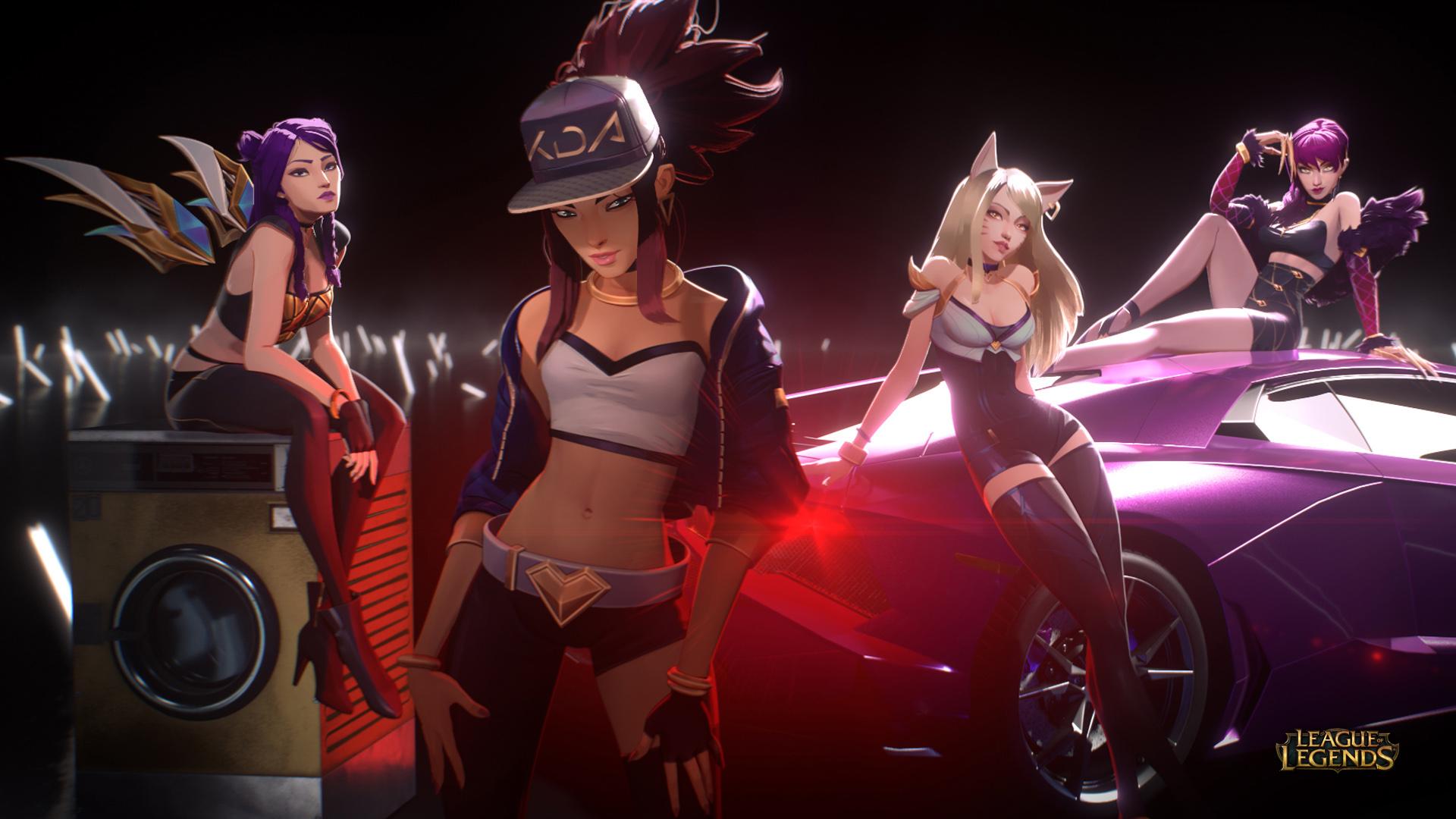 K DA STARS (Ahri, Akali, Kai'Sa & Evelynn). LoL