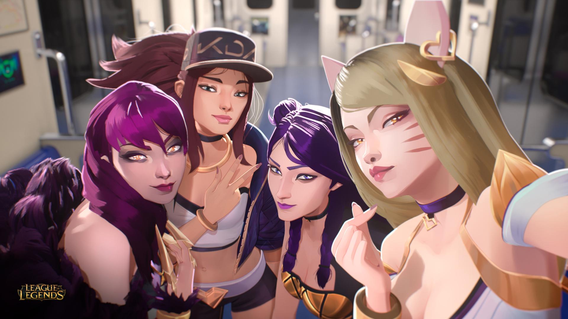 K DA STARS (Ahri, Akali, Kai'Sa & Evelynn). LoL