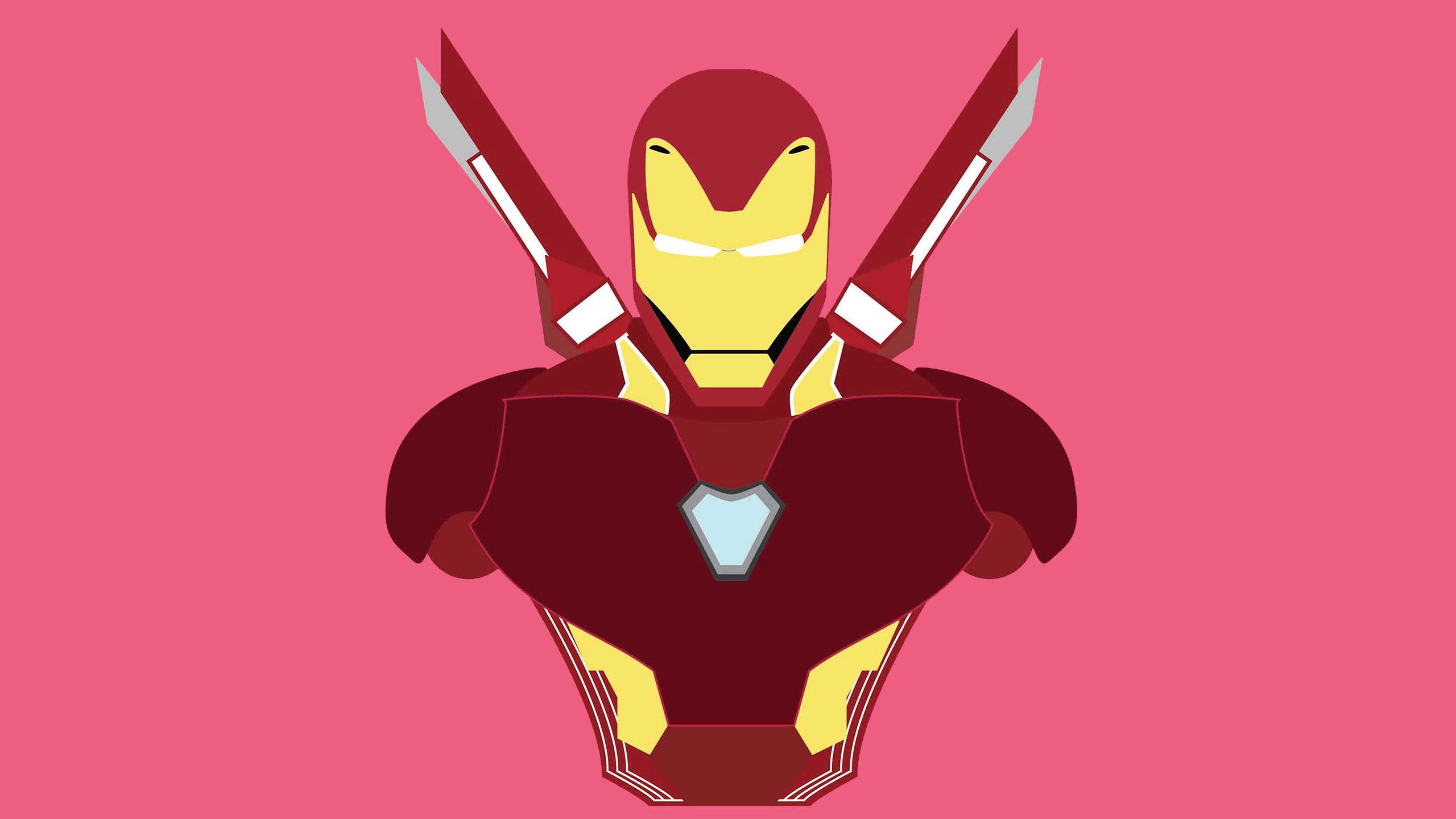 Iron Man Suit Minimalism, HD Wallpaper